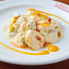 海老とアボカドのチリマヨ・マンゴーソース