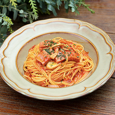 ベーコンと木の子のトマトソース (1人前)