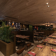 おしゃれな空間で接待や宴会ができる◎