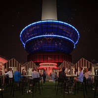 エンターテインメントと食を融合させたルーフトップバー