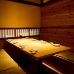 接待やデートに最適の『完全個室』を完備しております。自分達の特別な時間・会話をこの1席で。