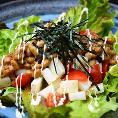 山芋納豆トマトのサラダ