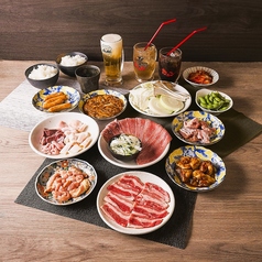 安城ホルモン 名古屋名物 味噌とんちゃんのコース写真