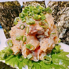 ぶりなめろう磯辺巻