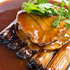 アワビと木の子の葱醤油とろみ煮