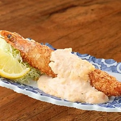 丸ごと有頭大海老フライ～コーチン玉子のタルタル～