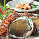 ≪海鮮鉄板焼≫海老、アワビ、タラバ蟹、ホタテ貝柱など…新鮮素材を豪快に！！