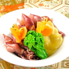 ホタルイカ・菜の花　辛子酢味噌