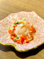 料理メニュー写真&nbsp;寒ヒラメとボタンエビのカルパッチョ