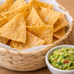 Corn Tortilla Chips with Guacamole