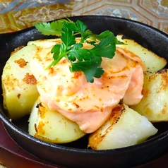 新じゃが明太マヨ鉄板焼き