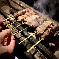 様々なジビエ肉の串焼き