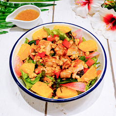 グリルチキンとオレンジのサラダ