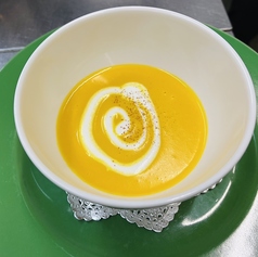 [スープ]濃厚かぼちゃのポタージュ　シナモン風味