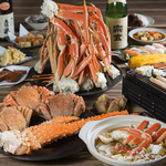蟹食べ放題コースご準備しております。本ずわい蟹食べ放題6980円～※コースは5980円～