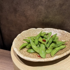 枝豆のペペロンチーノ風