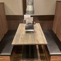 こだわりのボックス席