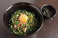 料理メニュー写真 ネギ玉ご飯(ピリ辛だれ)