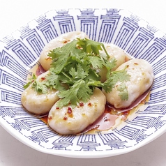 パクチーピリ辛茹で餃子