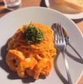 料理メニュー写真&nbsp;【NEW】海老と大葉のトマトクリームパスタ