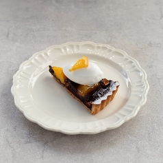 オレンジとチョコの焼き込みタルト