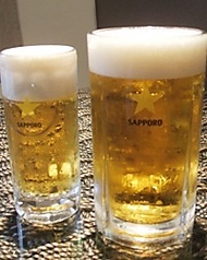 生ビール サッポロ黒ラベル 中ジョッキ/男前ジョッキ 1L