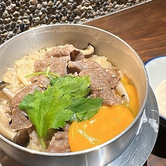 氷見牛すき焼き釜飯ご飯