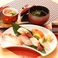 冬のにぎり寿司定食(味噌汁)