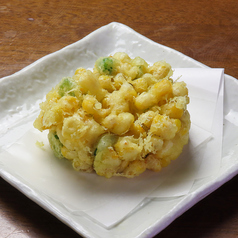 季節限定「とうもろこしの天ぷら」の写真