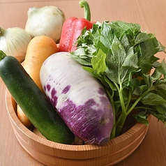 お野菜の質にもこだわり！クルーズキッチンでは鮮度管理に気を使い調理を行なっています。