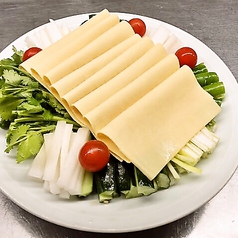 干し豆腐と野菜盛り合わせ