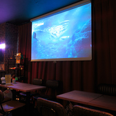 貸切時は映像や音楽の持ち込みが可能ですので、結婚式の2次会や特別な記念日のお祝いなどで雰囲気作りがしやすいです!