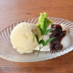 ずんだ白玉バニラアイス