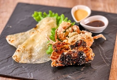 名物料理ソフトシェルクラブのピアディーナ巻き　1ロールの写真