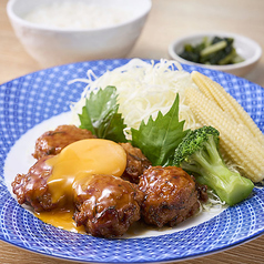 てりたま豆腐つくね定食