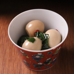 うずら卵のニラ醤油漬け