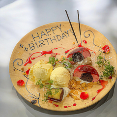 【お誕生日や特別な日に】記念日デザートプレート