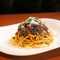 料理メニュー写真&nbsp;4種の豆と豚ひき肉のスパゲッティーニ