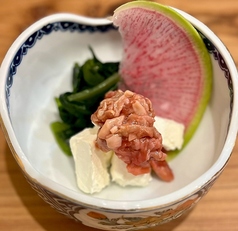 酒盗とクリームチーズ