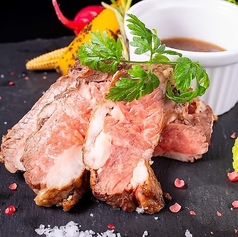 炭焼の国産ポークステーキ
