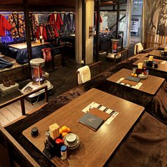 【冬季限定】テラス席が掘りごたつ席に！どこか懐かしさを感じる空間は、少人数での飲み会やご家族でのご利用などに最適です！