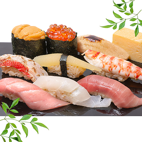 築地で味わう本格寿司。江戸伝統の赤シャリと、全国各地の海の幸で握った寿司