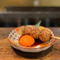料理メニュー写真&nbsp;月見つくね ～どんぐり卵使用～
