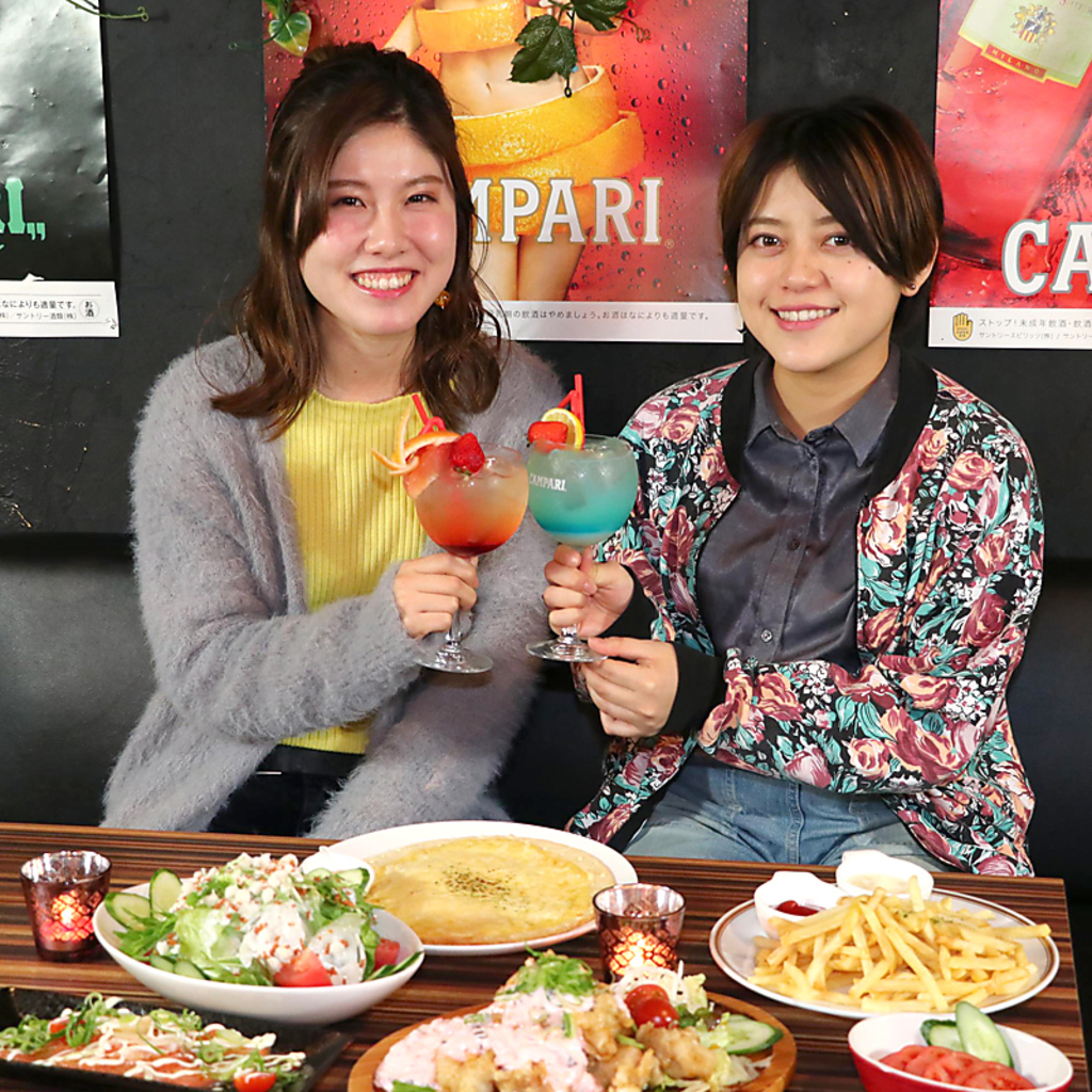 女子会にもぴったり★彩りや飾り付けが綺麗なお料理の数々！！