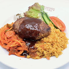 ハンバーグのトルコライス　～デミグラスソース～