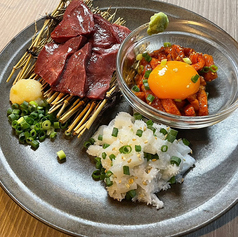 大人気メニューが集結!和牛刺し盛り合わせが新登場