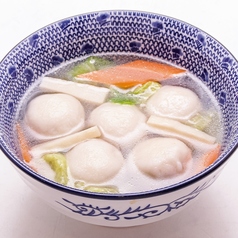 海老と豚肉のワンタン塩スープ