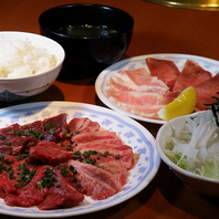 大満足のセットメニューや限定の料理が充実