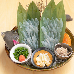 【佐伯市蒲江湾直送】泳ぎカワハギの姿造り