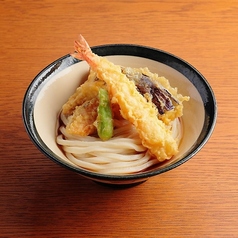 【冷】海老と野菜の天ぷらぶっかけうどん